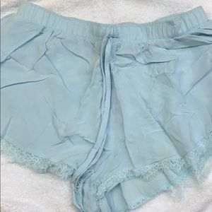 Size small flowy shorts with lace